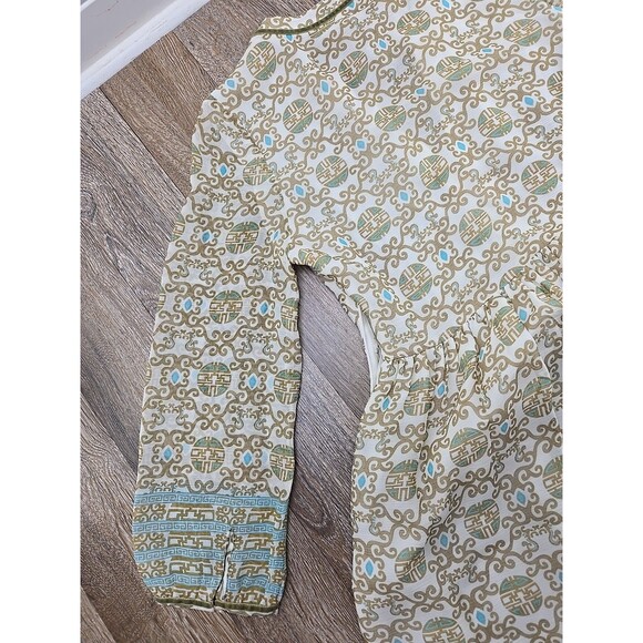 Lolita Jaca St Barth Women's Small Long Sleeve Mini Dress 100% Silk Geometric - Picture 14 of 15